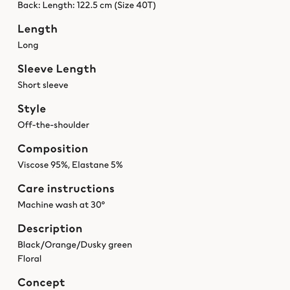 Black floral maxi dress - Picture 2 of 2